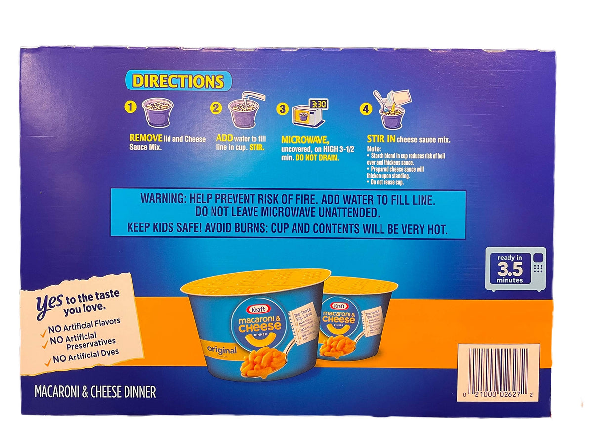 Macaroni & Cheese Dinner 12 Pack Single Serve Cups H41422