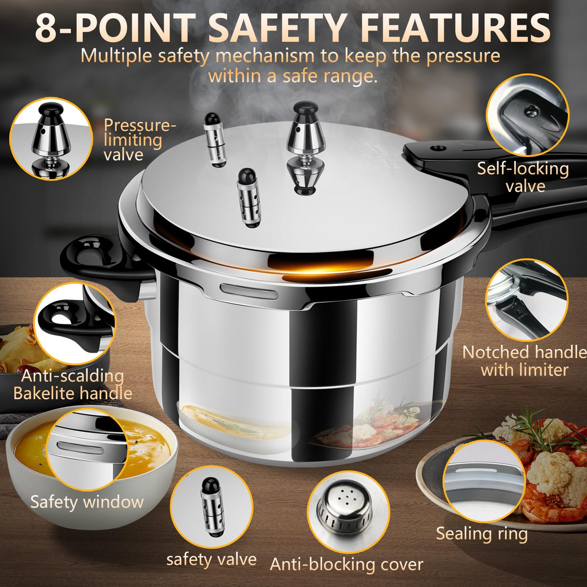 Aluminum 4.22Qt Pressure Cooker K85328