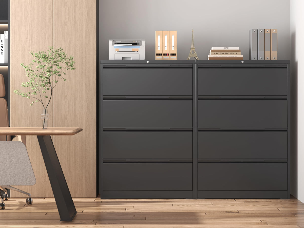 4 Drawer Metal File Cabinet with Lock D68587