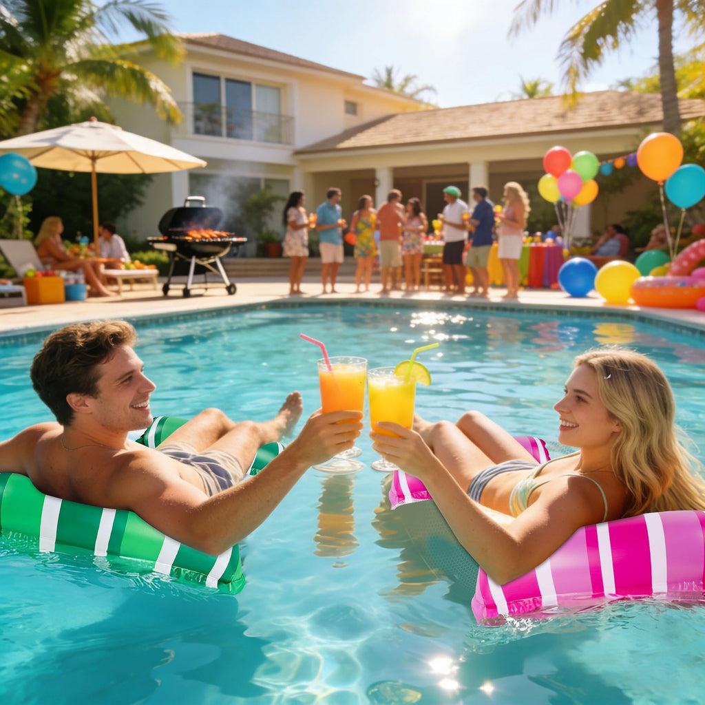 4 Pack Inflatable Pool Float Hammocks D3852