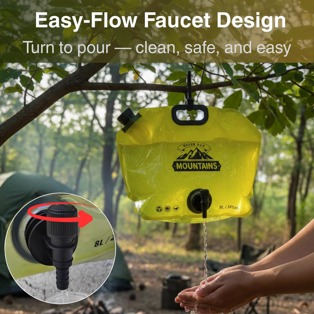 2 Gallon Collapsible Water Container with Spout N142