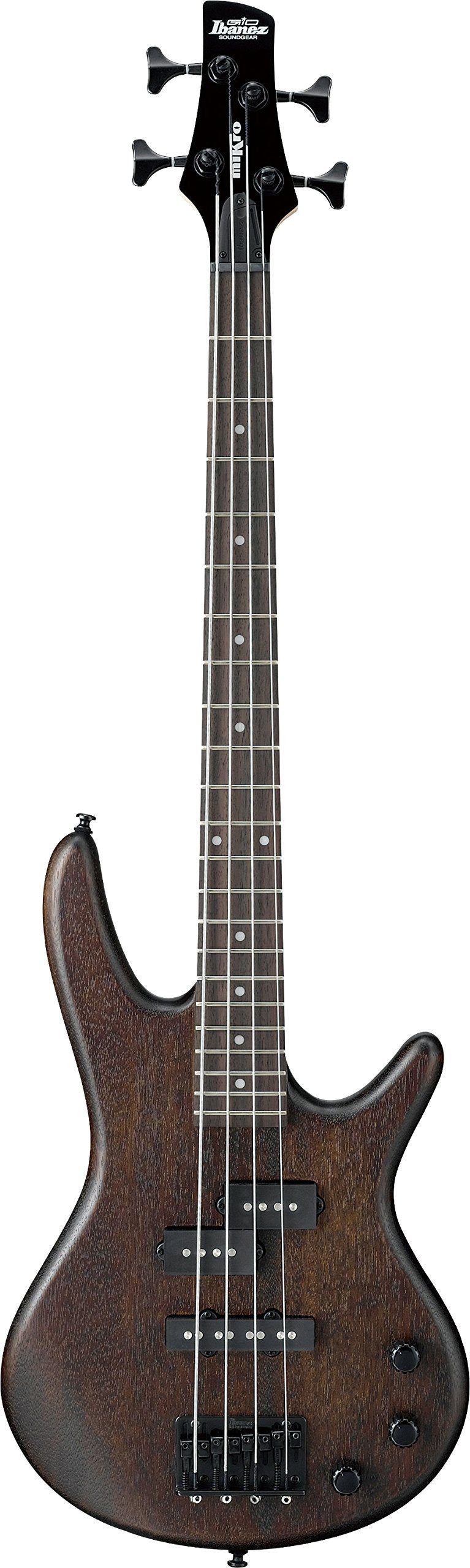 4 String Bass Guitar and Black Guitar Strap Q23223