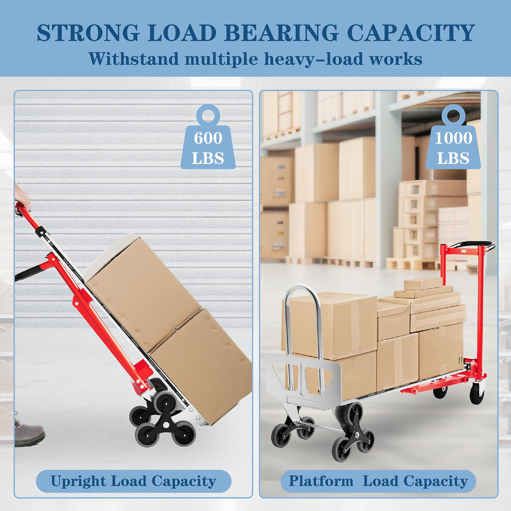1000 lb Aluminum Steel Convertible Hand Truck I45291
