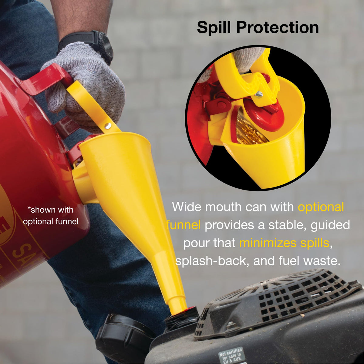 2.5 Gallon Type I Red Gas Can N444