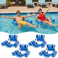 4 Packs Inflatable Pool Floats Chairs U58527