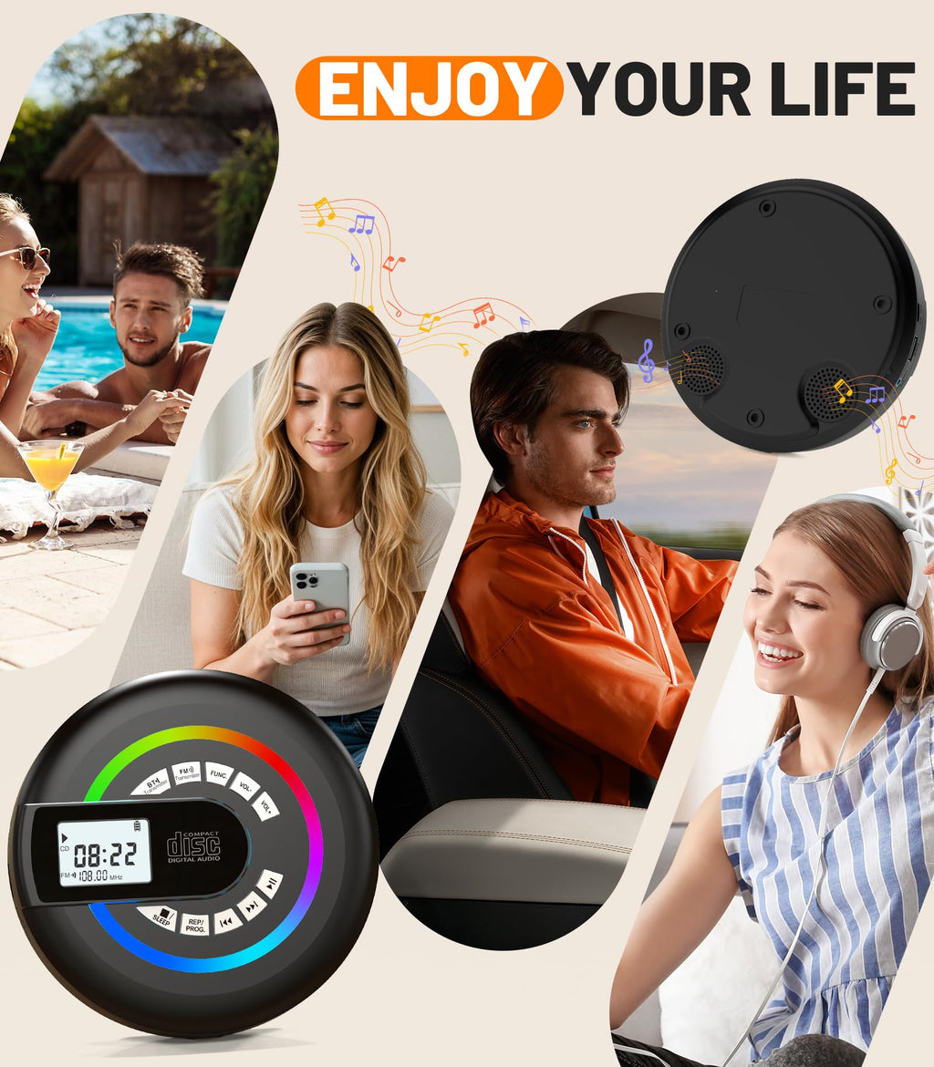 Portable CD Player with Speaker Bluetooth K374774