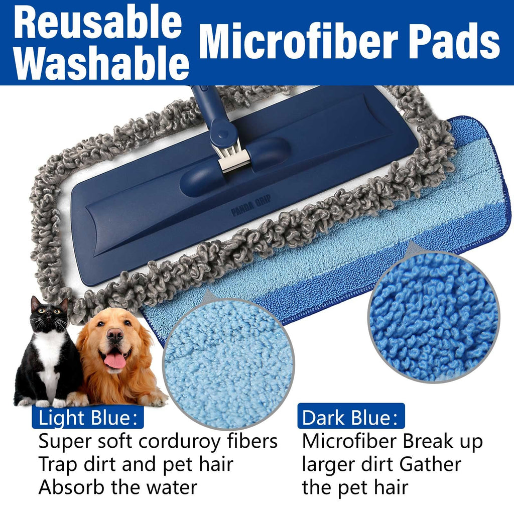 Wet Spray Mop with 14 oz Bottle & 3 Microfiber Pads W9271