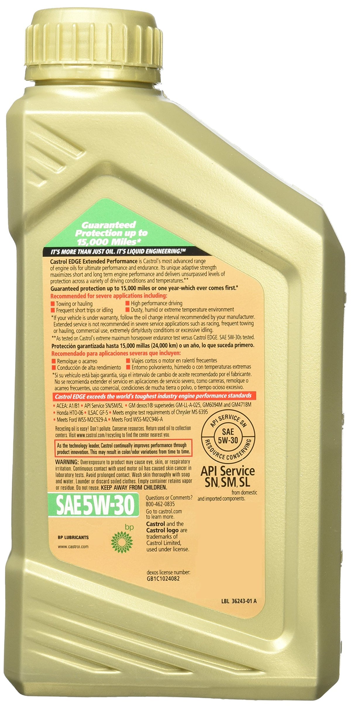 5W-30 1 Quart G8860