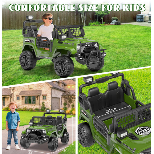 24V 4WD 2-Seater Kids Electric Car A8503