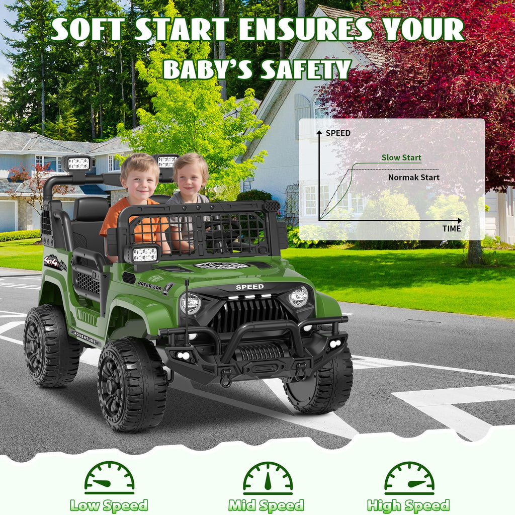 24V 4WD 2-Seater Kids Electric Car A8503