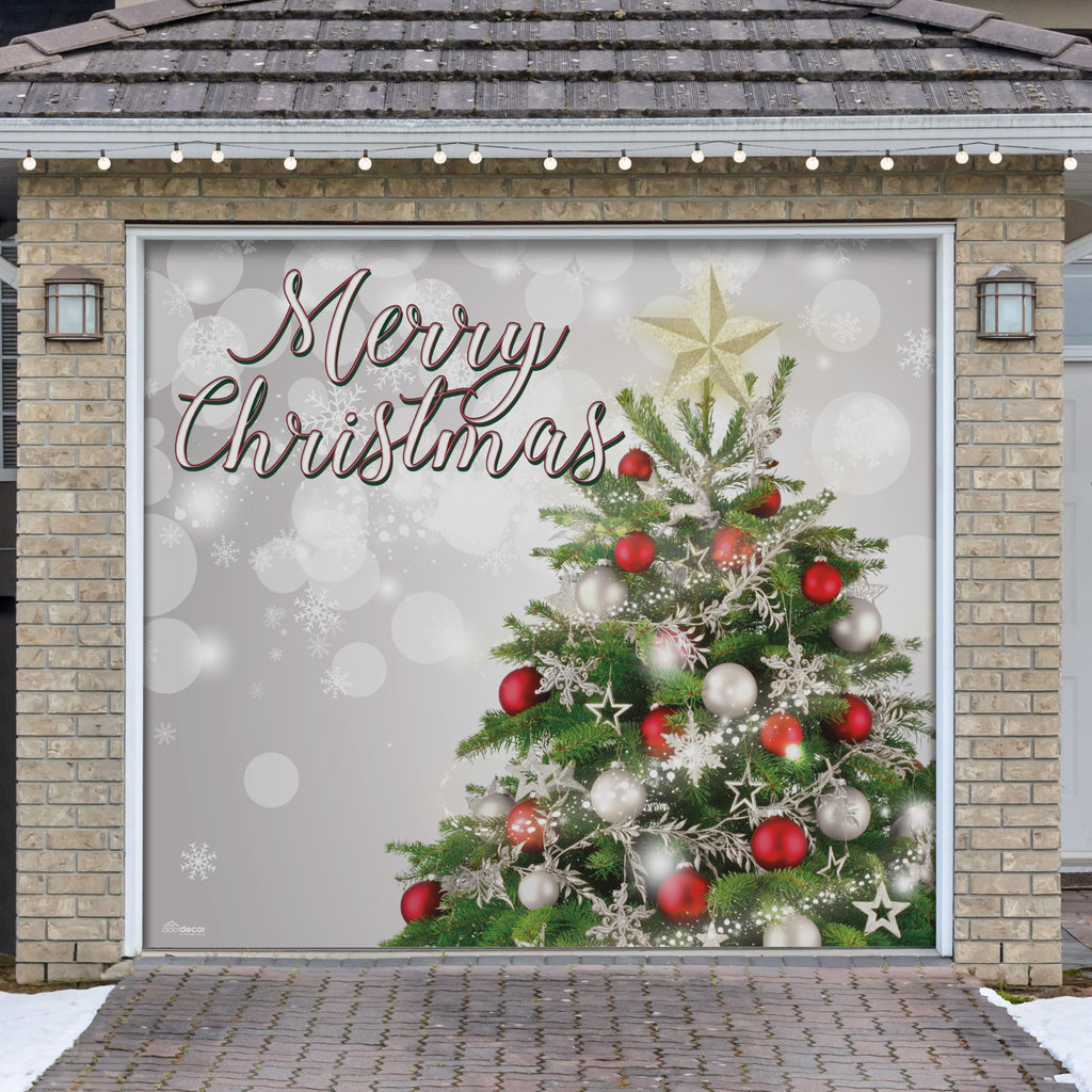 Christmas Tree Garage Door Banner X425303