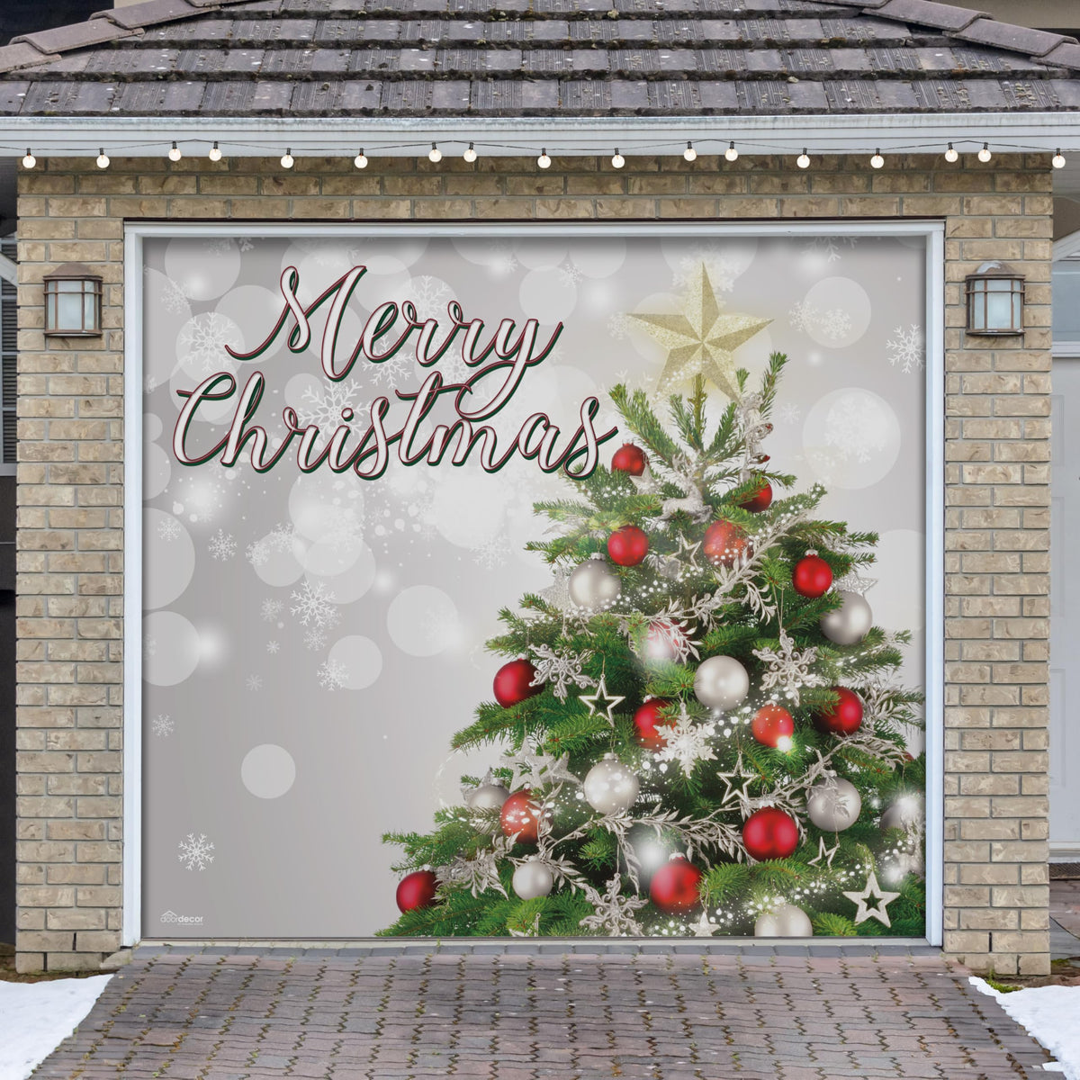 Christmas Tree Garage Door Banner X425303