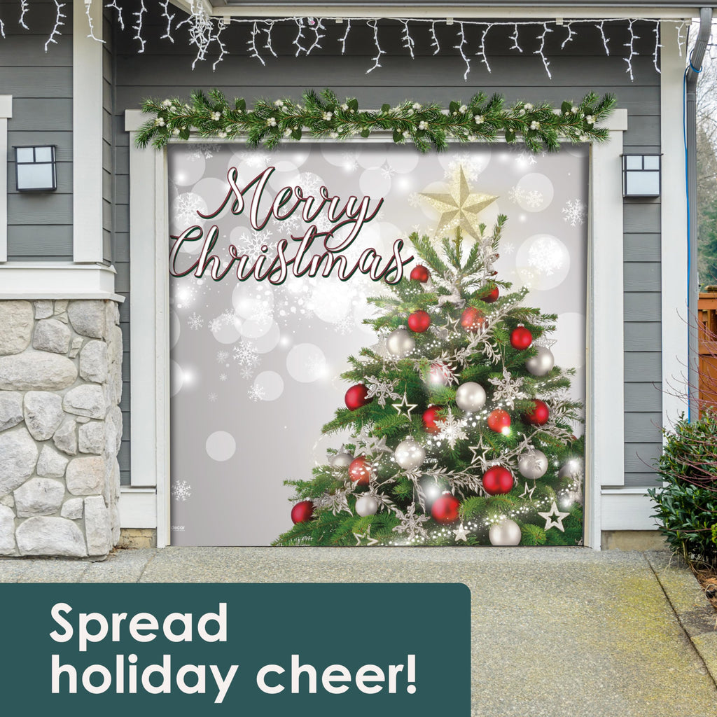Christmas Tree Garage Door Banner X425303
