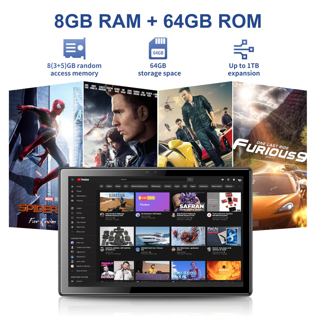 10.1 inch Android 16 Tablet J17312